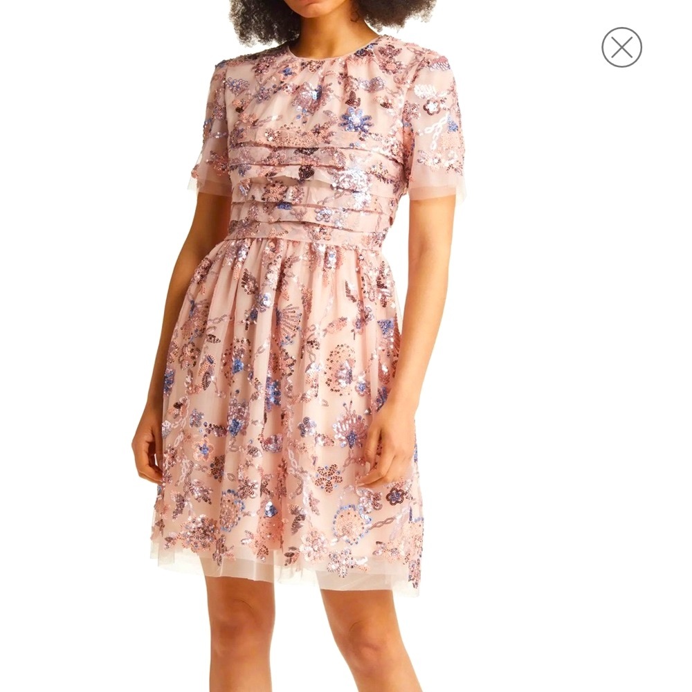 Rachel Parcell embroidered Tulle Dress with sequins - Picture 3 of 17